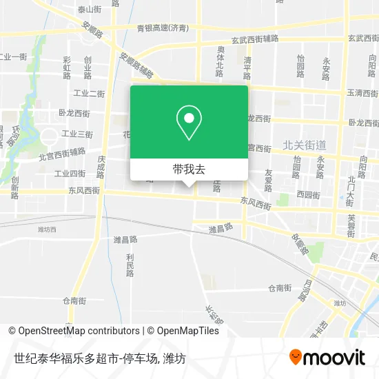 世纪泰华福乐多超市-停车场地图