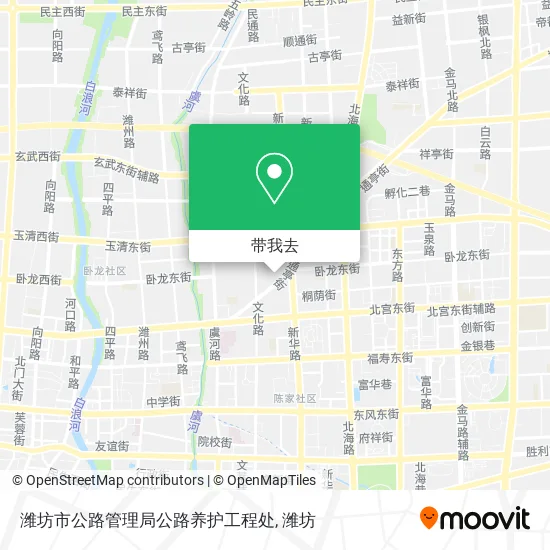 潍坊市公路管理局公路养护工程处地图