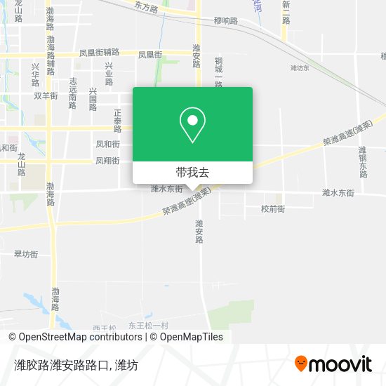 潍胶路潍安路路口地图