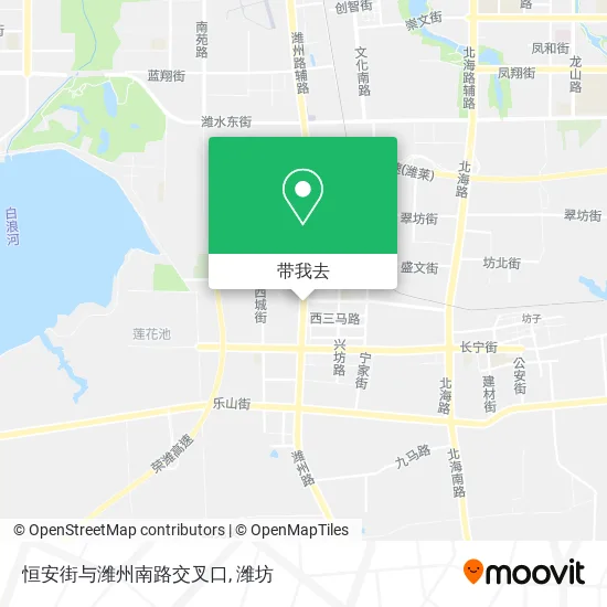 恒安街与潍州南路交叉口地图