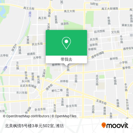 北美枫情5号楼3单元502室地图