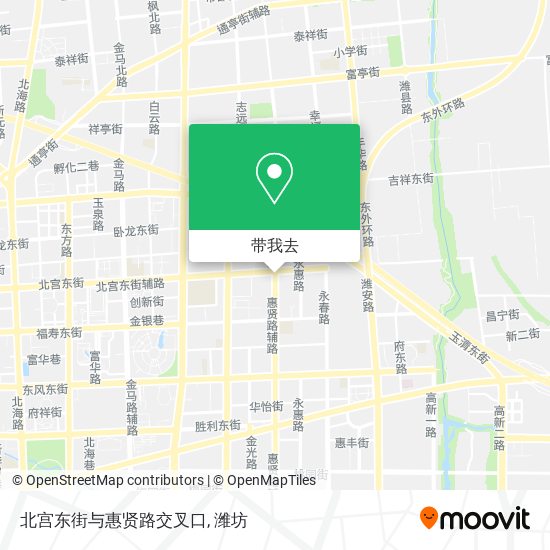 北宫东街与惠贤路交叉口地图