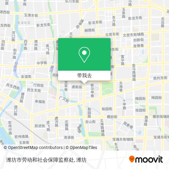 潍坊市劳动和社会保障监察处地图