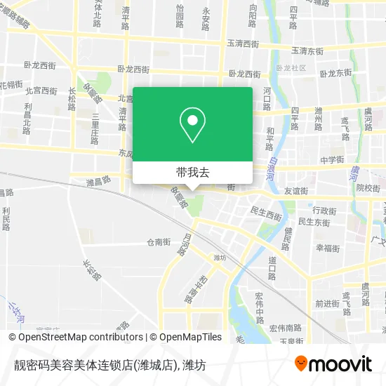 靓密码美容美体连锁店(潍城店)地图