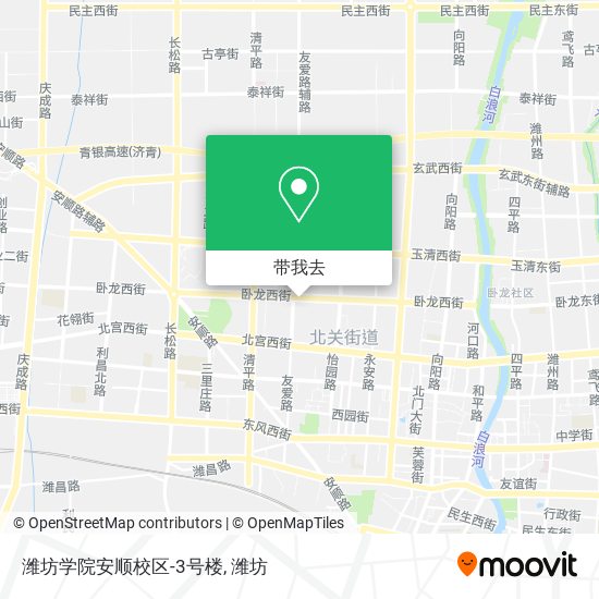 潍坊学院安顺校区-3号楼地图