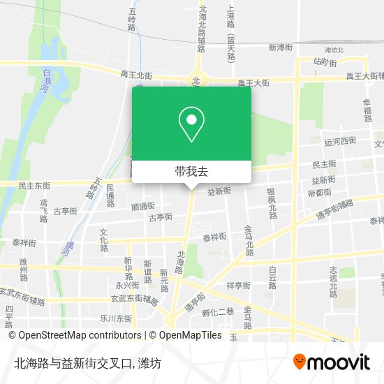北海路与益新街交叉口地图