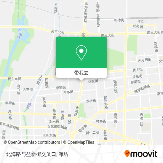 北海路与益新街交叉口地图
