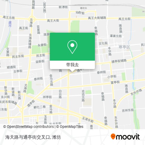 海天路与通亭街交叉口地图