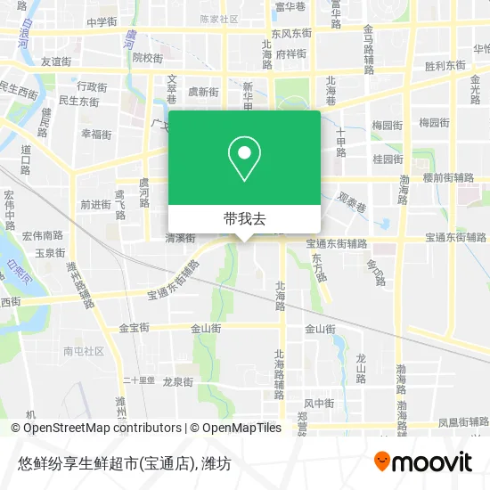 悠鲜纷享生鲜超市(宝通店)地图