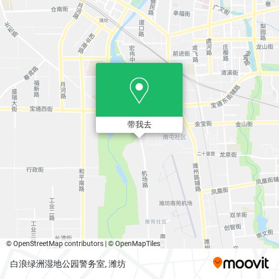 白浪绿洲湿地公园警务室地图