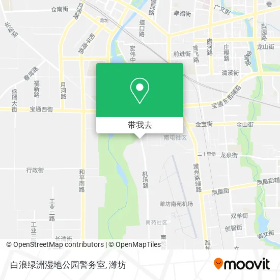 白浪绿洲湿地公园警务室地图