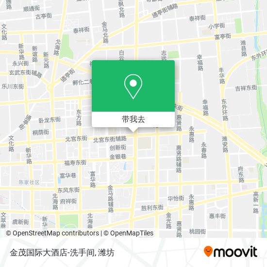 金茂国际大酒店-洗手间地图