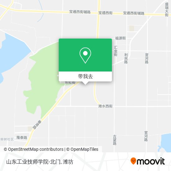 山东工业技师学院-北门地图