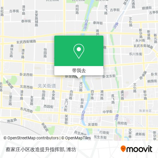 蔡家庄小区改造提升指挥部地图