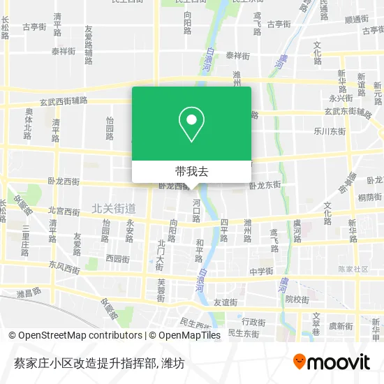 蔡家庄小区改造提升指挥部地图