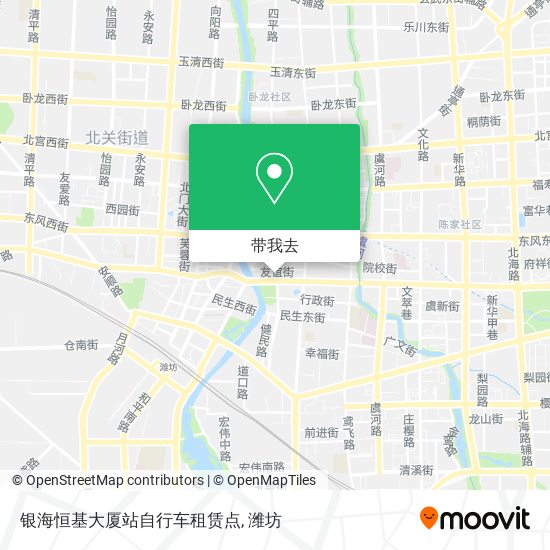 银海恒基大厦站自行车租赁点地图