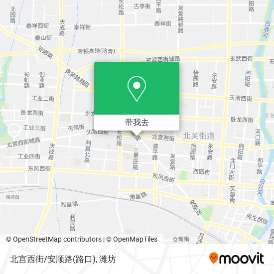 北宫西街/安顺路(路口)地图