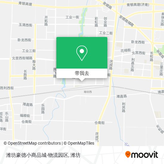 潍坊豪德小商品城-物流园区地图