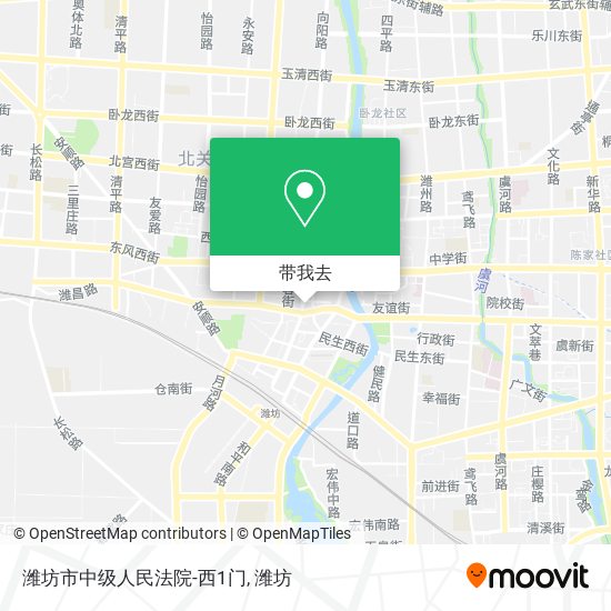潍坊市中级人民法院-西1门地图