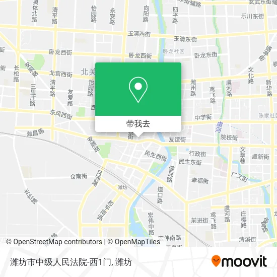 潍坊市中级人民法院-西1门地图