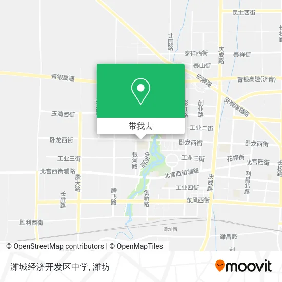 潍城经济开发区中学地图