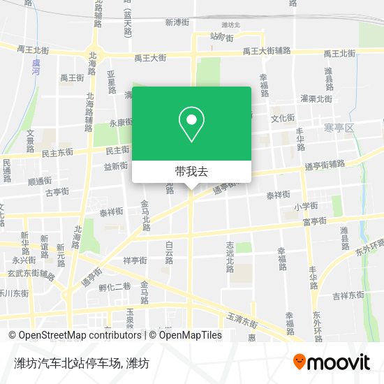 潍坊汽车北站停车场地图