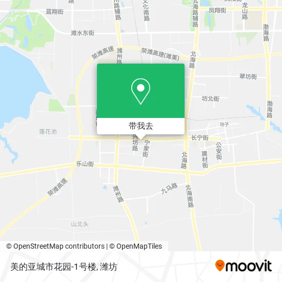 美的亚城市花园-1号楼地图