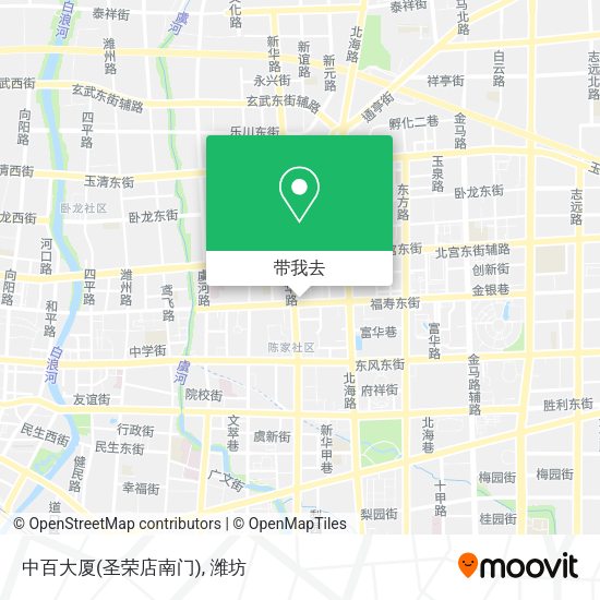 中百大厦(圣荣店南门)地图
