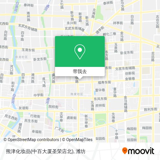 熊津化妆品(中百大厦圣荣店北)地图