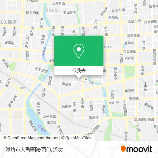 潍坊市人民医院-西门地图