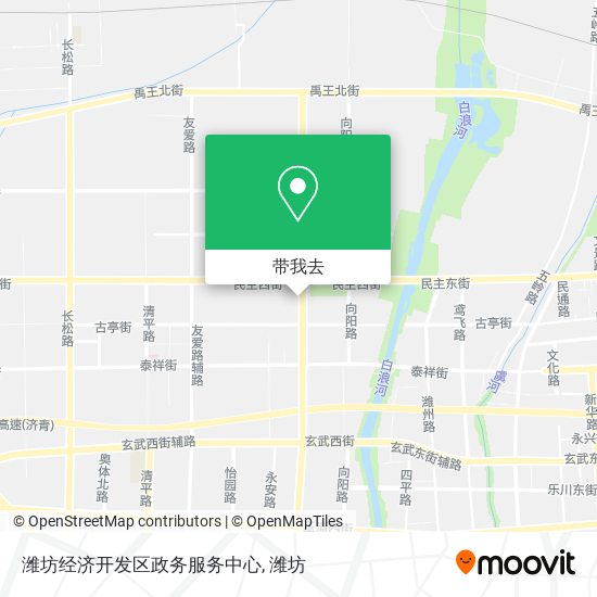 潍坊经济开发区政务服务中心地图