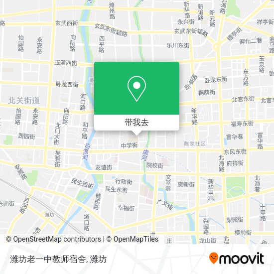 潍坊老一中教师宿舍地图