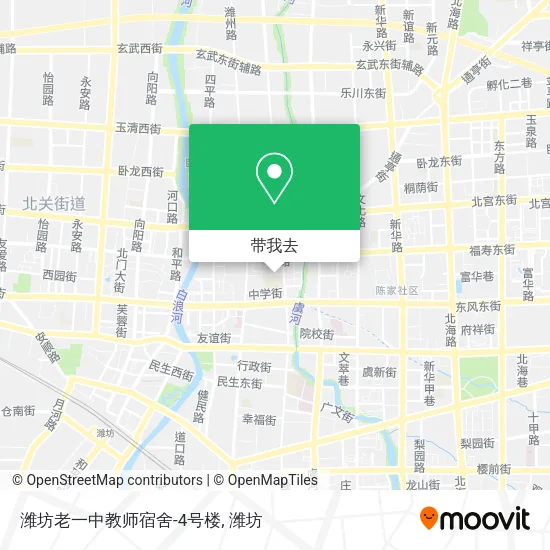 潍坊老一中教师宿舍-4号楼地图
