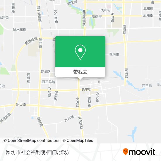 潍坊市社会福利院-西门地图