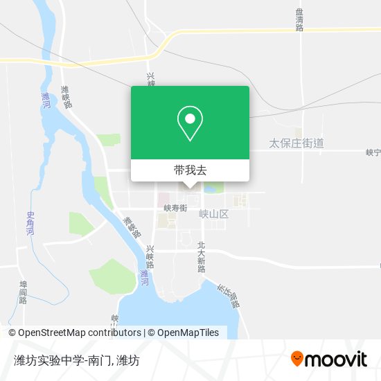 潍坊实验中学-南门地图