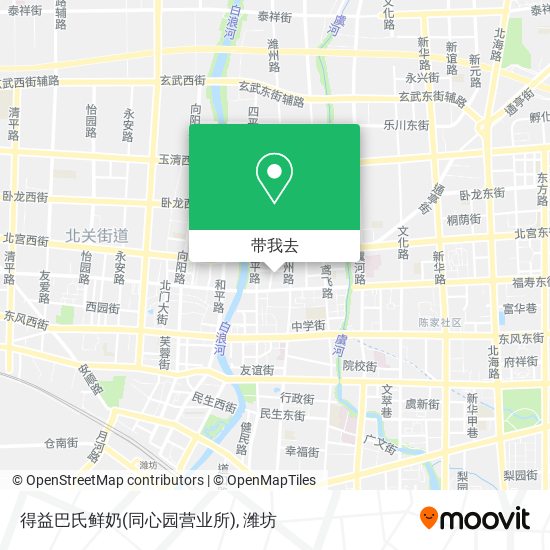 得益巴氏鲜奶(同心园营业所)地图