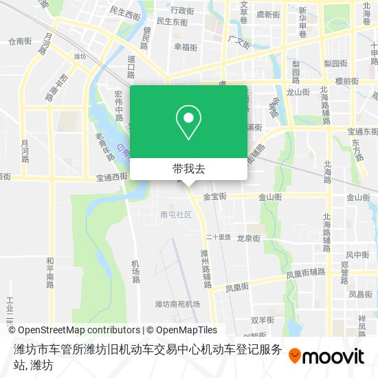 潍坊市车管所潍坊旧机动车交易中心机动车登记服务站地图