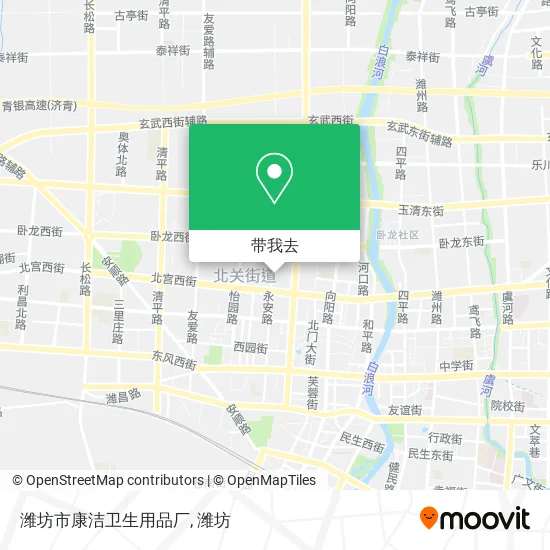 潍坊市康洁卫生用品厂地图