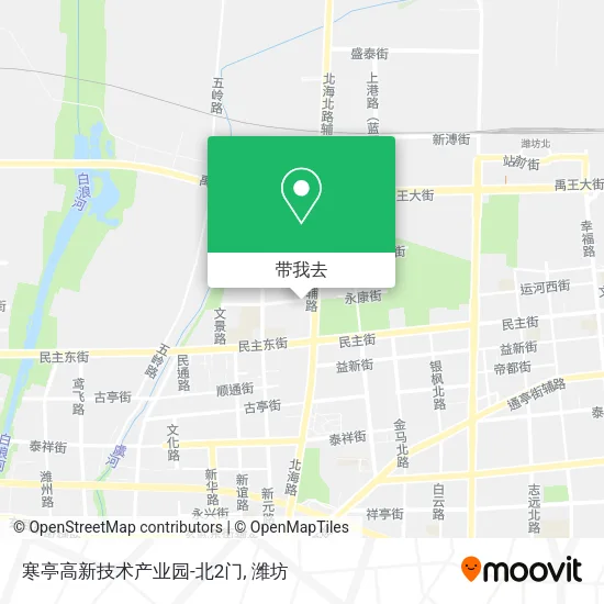 寒亭高新技术产业园-北2门地图