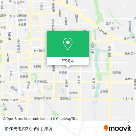 歌尔光电园2期-西门地图