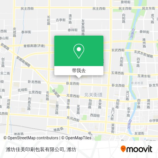 潍坊佳美印刷包装有限公司地图