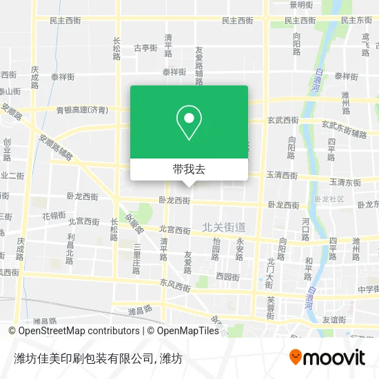 潍坊佳美印刷包装有限公司地图