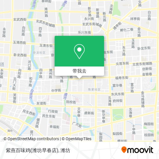 紫燕百味鸡(潍坊早春店)地图