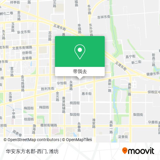 华安东方名郡-西门地图