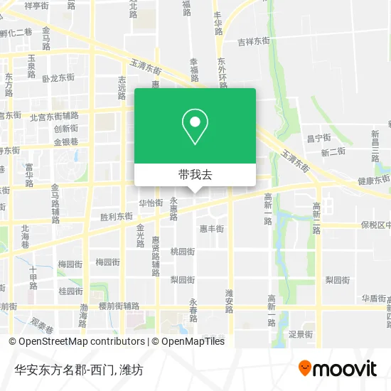华安东方名郡-西门地图