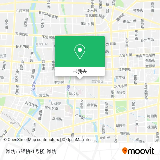 潍坊市经协-1号楼地图
