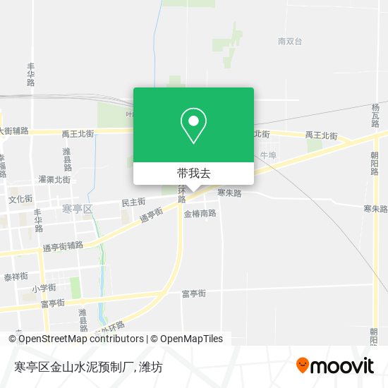 寒亭区金山水泥预制厂地图