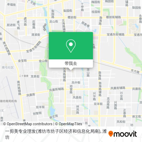 一剪美专业理发(潍坊市坊子区经济和信息化局南)地图