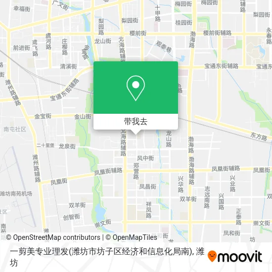 一剪美专业理发(潍坊市坊子区经济和信息化局南)地图