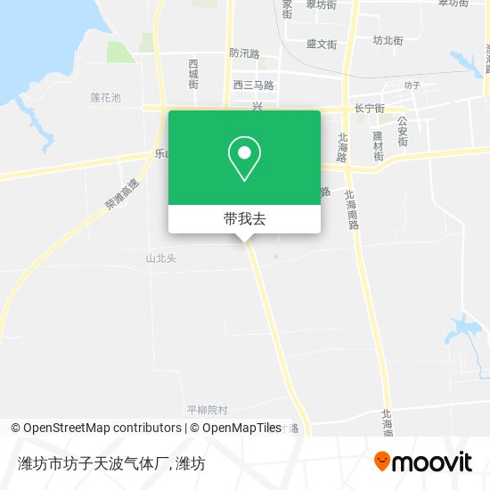 潍坊市坊子天波气体厂地图